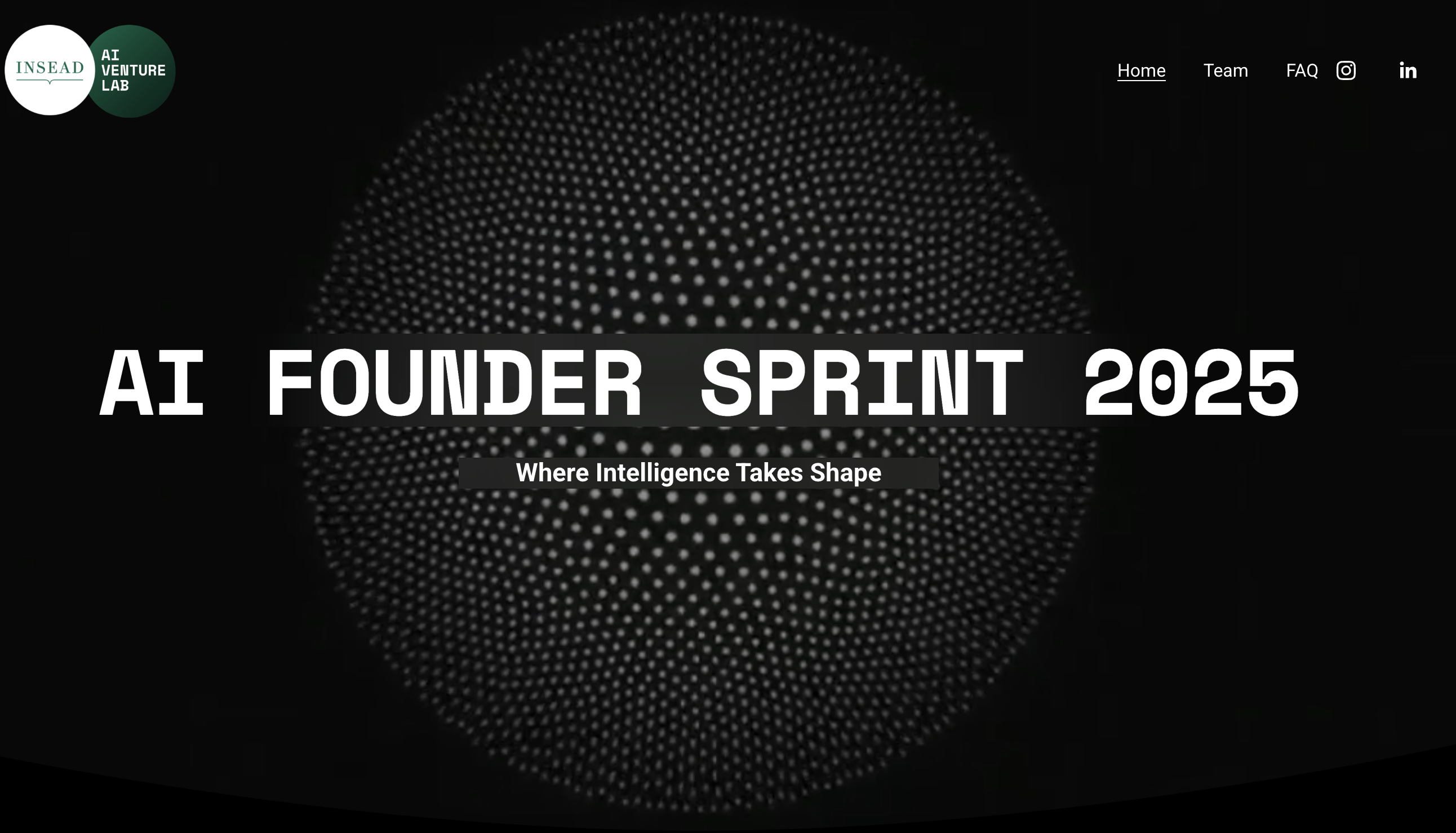 INSEAD AI Venture Lab Foundersprint 2025 screenshot placeholder